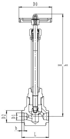 Криогенный запорный клапан CCK T451DA10-40 PN160