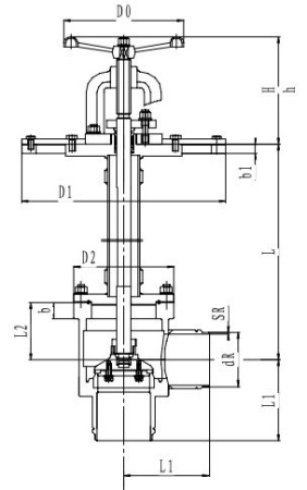 Криогенный запорный клапан угловой CCK T311DL125-150 PN40