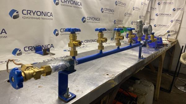 Рампа наполнительная на 4 баллона РН 01/04/200 Рампа наполнительная на 4 баллона РН 01/04/200