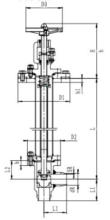 Криогенный запорный клапан угловой CCK T301DB20-40 PN40