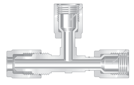 Фитинги высокой чистоты из перфторалкокси компактные тройники ответвление - отвод