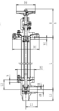 Криогенный запорный клапан угловой CCK T311DL50-100 PN40