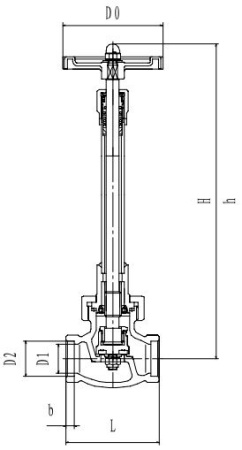 Криогенный запорный клапан CCK T338DJ10-40 PN40