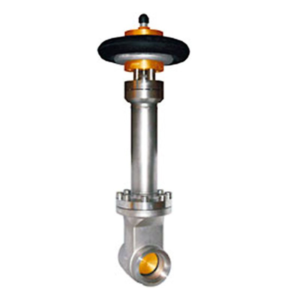 Запорная задвижка тип 09343 с пневмоприводом под приварку