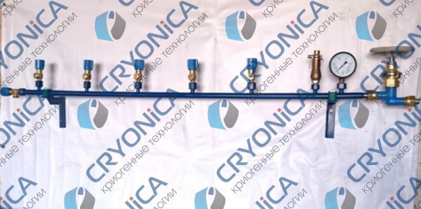 Рампа наполнительная на 5 баллонов РН 01/05/200 Рампа наполнительная на 5 баллонов РН 01/05/200