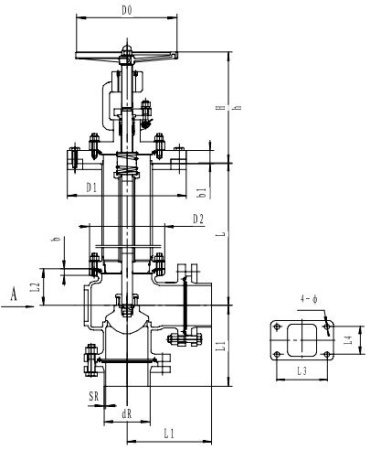 Криогенный запорный клапан угловой CCK T321DB65-80 PN40