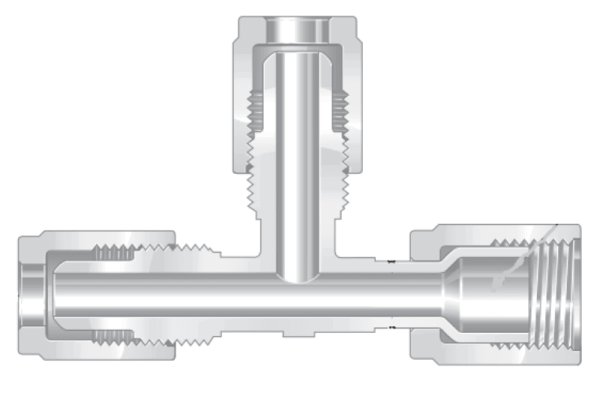 Фитинги высокой чистоты из перфторалкокси компактные тройники муфты, отвод
