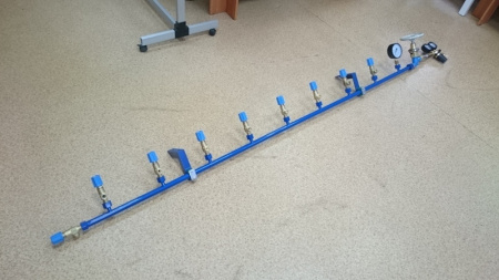 Рампа разрядная на 8 баллонов РР 01/08/200