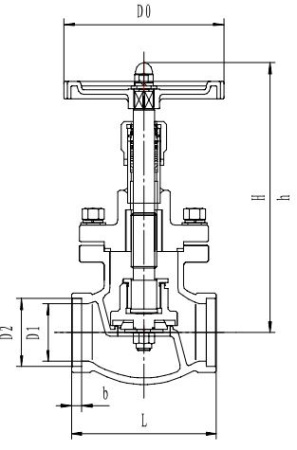 Запорный клапан CCK T335A10-100 PN40