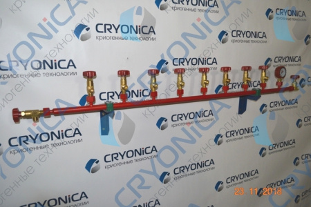 Рампа разрядная на 8 баллонов РР 01/08/200