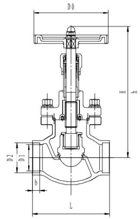 Запорный клапан CCK T325B20-100 PN40