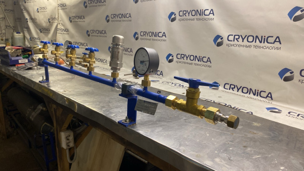 Рампа наполнительная на 4 баллона РН 01/04/200 Рампа наполнительная на 4 баллона РН 01/04/200