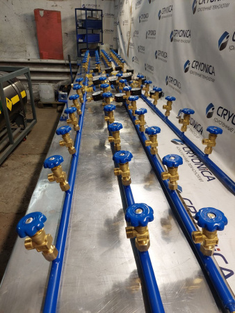 Рампа наполнительная  на 40 баллонов РНП 02/20/200 Рампа наполнительная  на 40 баллонов РНП 02/20/200