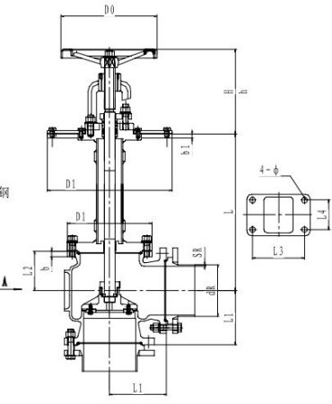 Криогенный запорный клапан угловой CCK T321DL150 PN40
