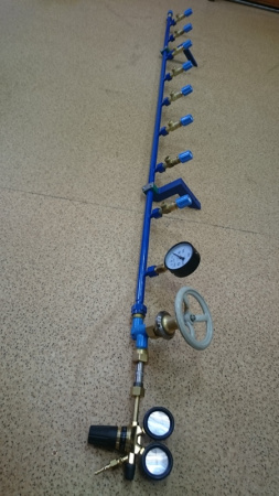 Рампа разрядная на 8 баллонов РР 01/08/200