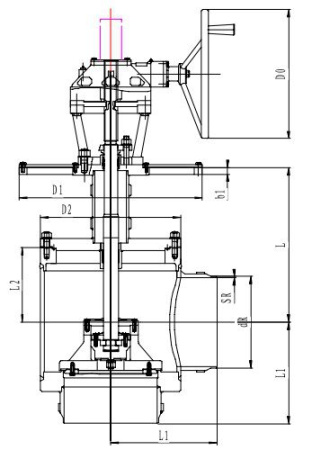 Криогенный запорный клапан угловой CCK T211DL350-500 PN16