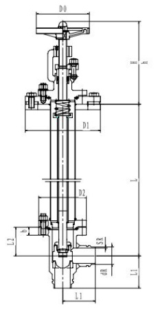 Криогенный запорный клапан угловой CCK T151DB50-100 PN10