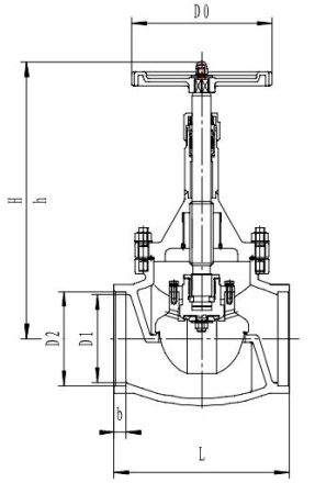 Запорный клапан CCK T325B125-200 PN40