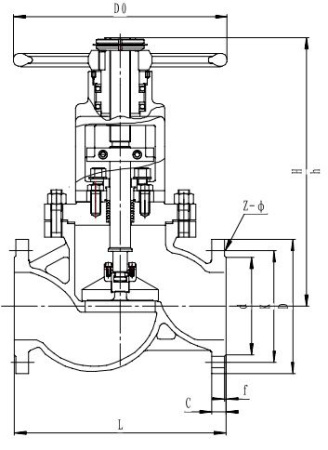 Запорный клапан CCK T201J300 PN16