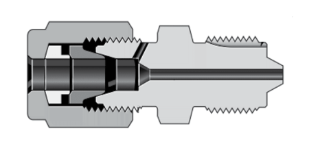 Соединения с наружной резьбой высокого давления и трубным обжимным фитингом высокого давления