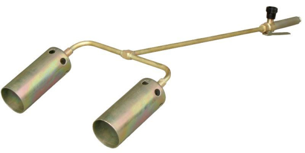 Горелка газовоздушная кровельная ГВкр-2 рычажная (2-факельная)